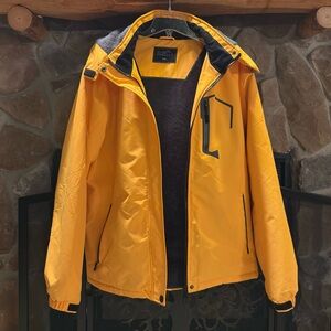 Bold Yellow Women’s Ski Jacket by Pooluly